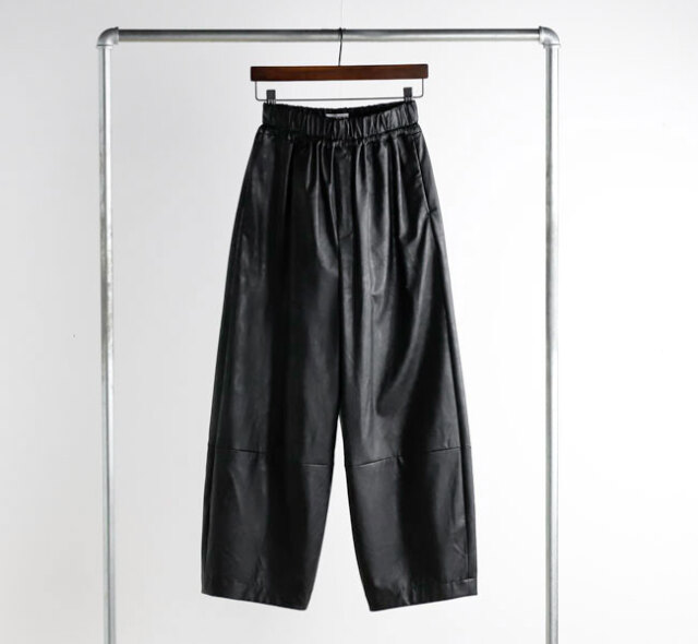SACRA サクラ 125521111 SYNTHETIC LEATHER PANTS レザーパンツ