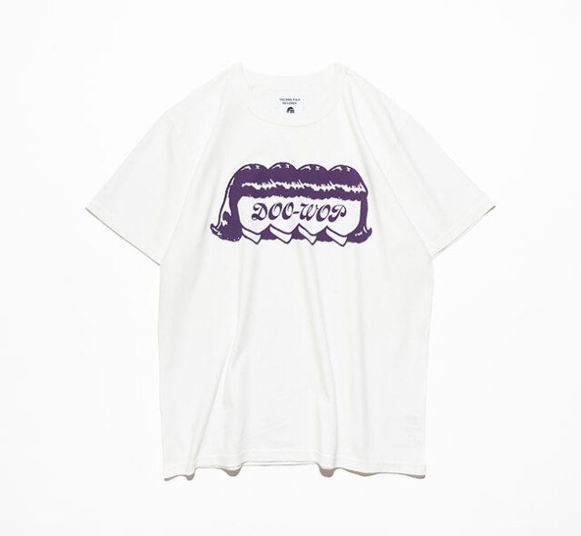 TACOMA FUJI RECORDS タコマフジレコード DOO-WOP Tee designed by Hiroshi Iguchi Tシャツ ホワイト