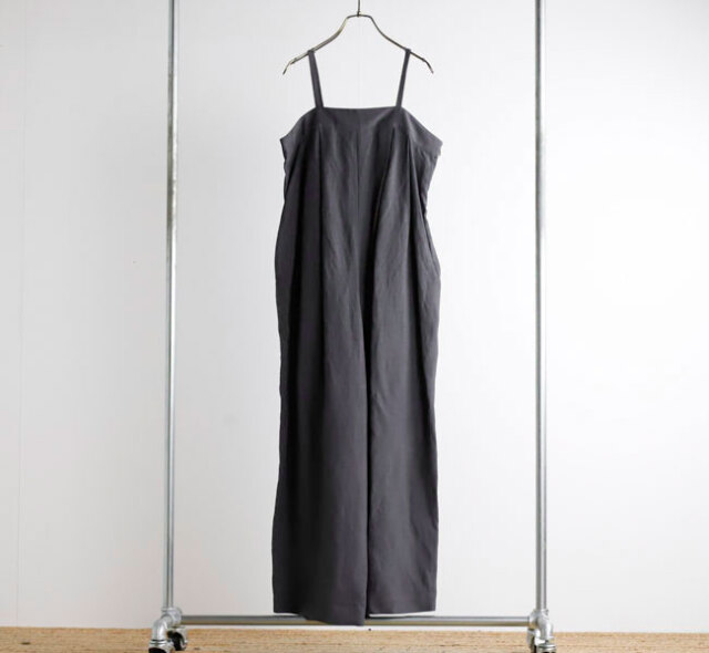 SACRA サクラ RAYON LINEN TUMBLE SALOPETTE レーヨンリネンタンブル
