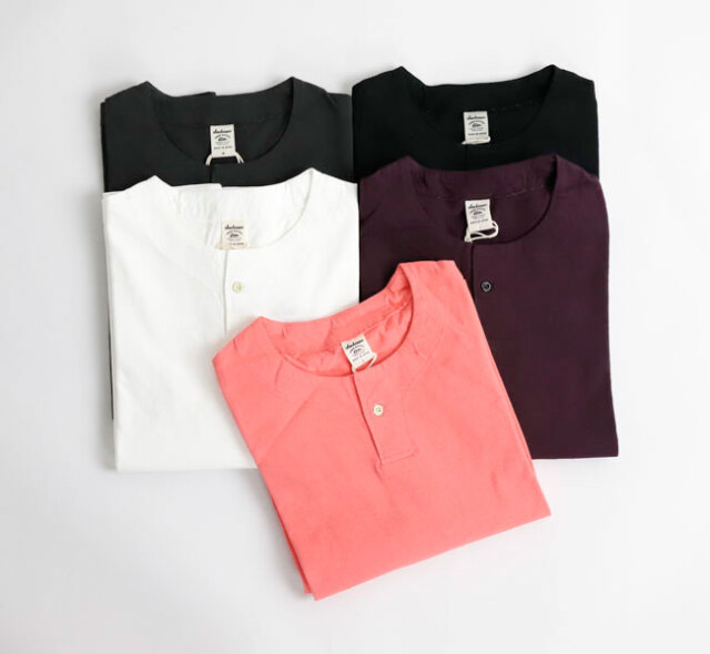 Jackman ジャックマン JM5328 Henleyneck T-Shirt ヘンリーネックTシャツ