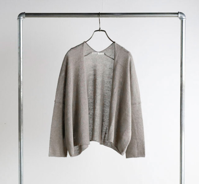 evam eva エヴァムエヴァ E261K215 リネンコットンカーディガン linen