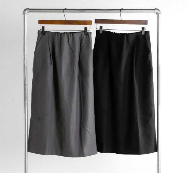 evam eva エヴァムエヴァ E253T158 ウール スカート wool skirt