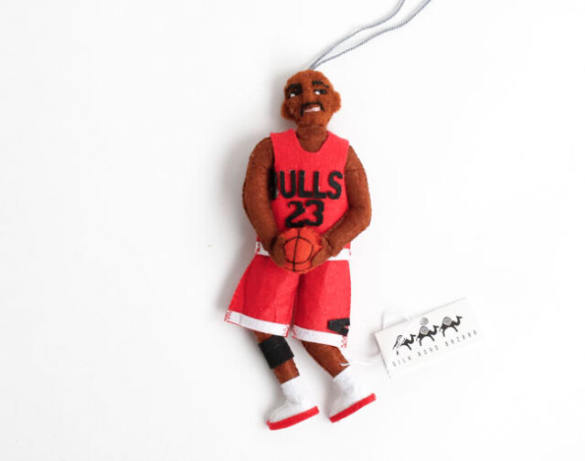 SILK ROAD BAZAAR シルクロードバザー フェルトオーナメント Micheal Jordan マイケル ジョーダン
