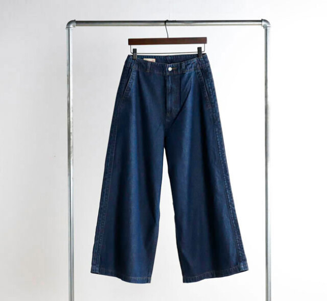 MEYAME メヤメ DENIM SIDE LINE WIDE PANTS デニム サイドライン ワイドパンツ MEY-1869