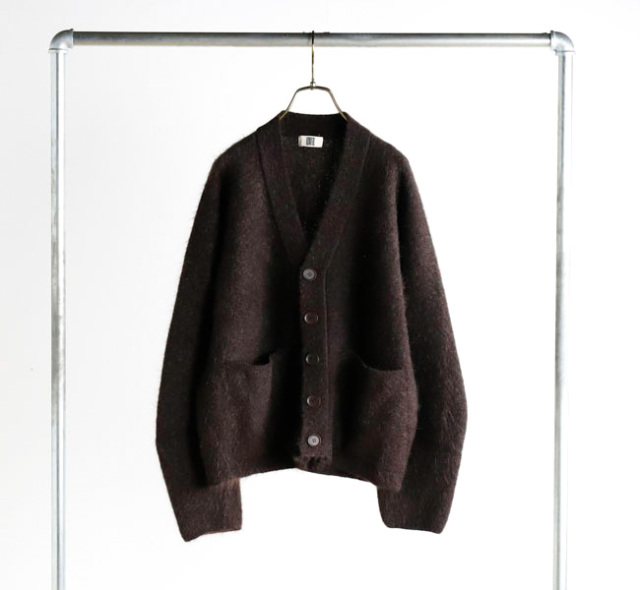 unfil アンフィル WVFL-UW113 Vネックカーディガン STRETCH SUPERKID MOHAIR C/D