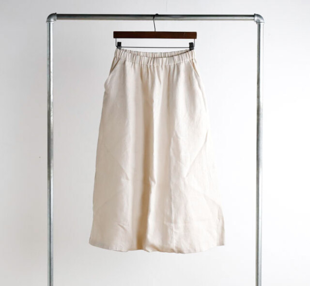 evam eva エヴァムエヴァ E261T233 リネンサルエルパンツ linen