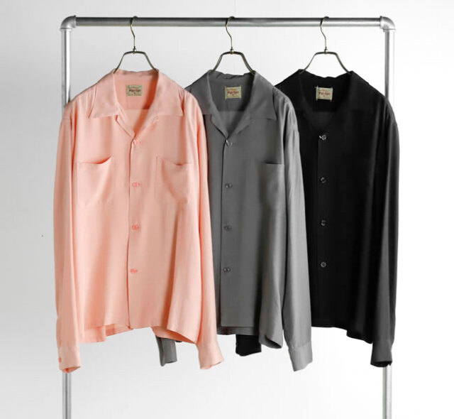 STYLE EYES スタイルアイズ SE29660 レーヨン オープンカラーシャツ 長袖 PLAIN WEAVE RAYON L/S SHIRT