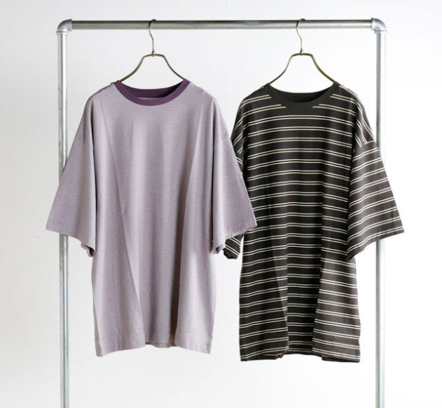 KAPTAIN SUNSHINE キャプテンサンシャイン KS26SCS08 ストライプ S/S Tシャツ Hard Twisted Stripe Jersey Half-sleeve Tee