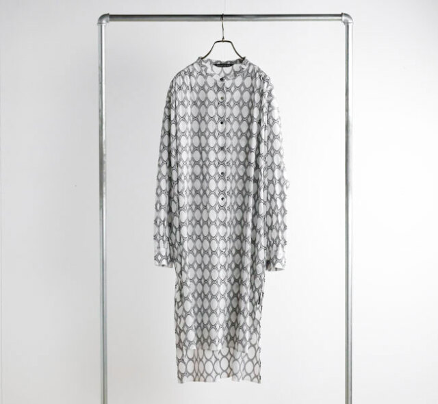 mizuiro ind ミズイロインド 1-250082 ジャカードギャザーショルダーワンピース