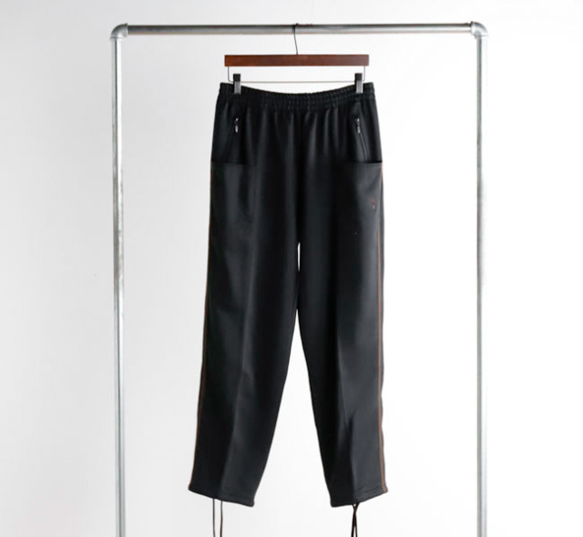 South West8 ブラック 定番センターシームパンツ / XS South2 West8（サウスツー ウエストエイト）〉別注 C.S PT Poly Smooth