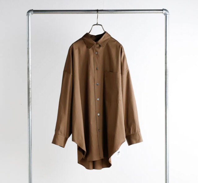 SACRA サクラ 125517071 SUPERIOR COTTON POPLIN SHIRT コットン