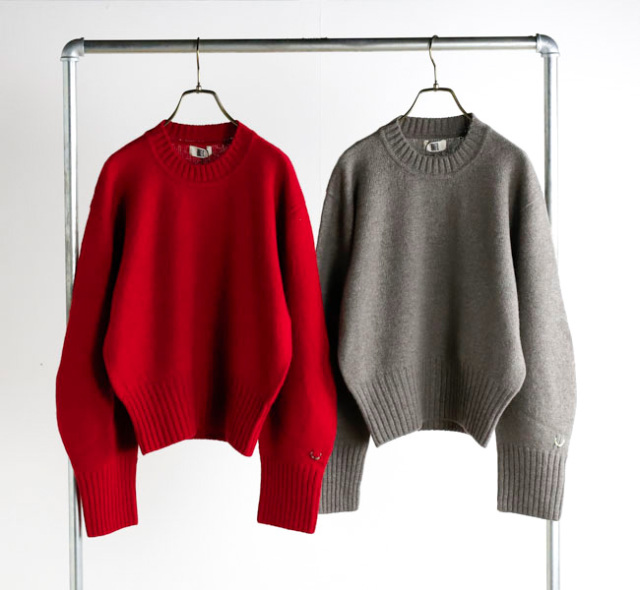 SALE 30%OFF unfil アンフィル WVFL-UW117 ファインメリノカシミヤプルオーバー FINE LAMBS WOOL CREW-NECK P/O