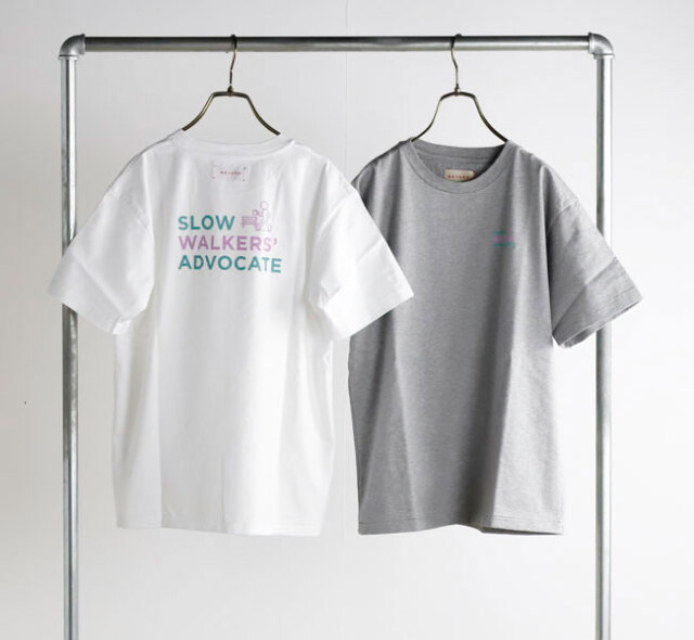 MEYAME メヤメ MEY-2434 プリントTシャツ SLOW WALKERS ADOBOCATE TEE