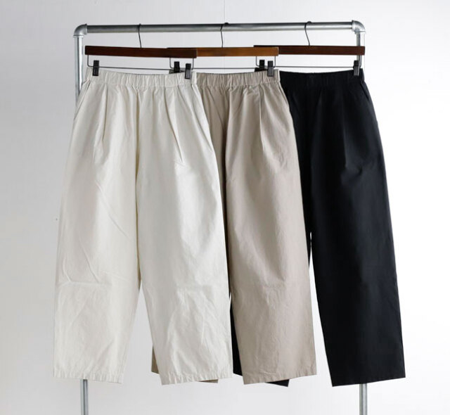 evam eva エヴァムエヴァ E261T131 コットンワイドパンツ cotton wide pants