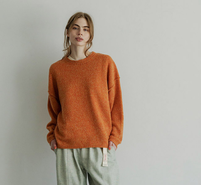 MEYAME メヤメ MEY-2525 アウトリンキング フラッフィーウールプルオーバー OUT LINKING FLUFFY WOOL PULLOVER