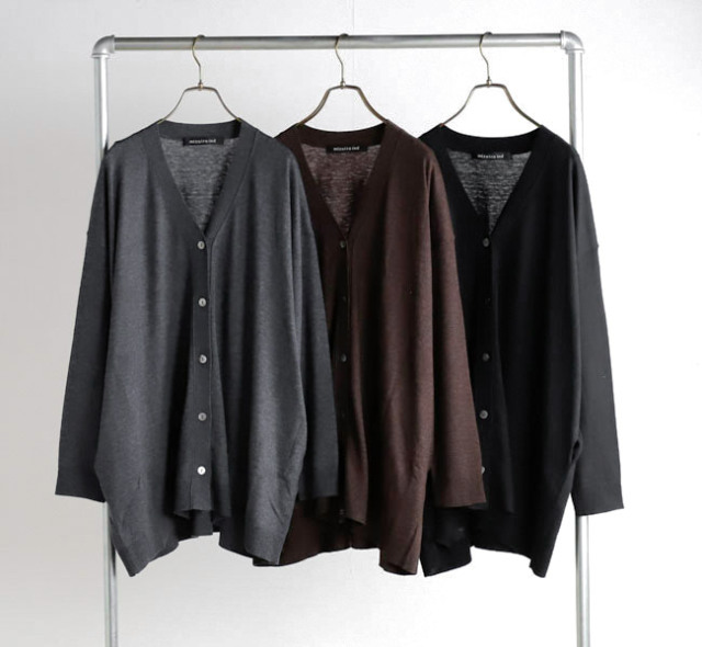 mizuiro ind ミズイロインド 3-220154 Vネックワイドカーディガン