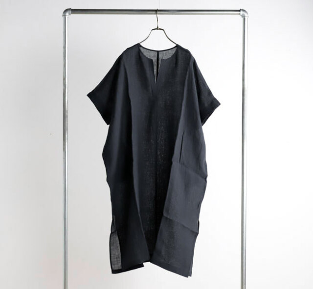 極美品 evam evaリネン100% ゆったりシルエット ポンチョ 日本製 evam eva エヴァムエヴァ E261T206 リネンポンチョ linen poncho