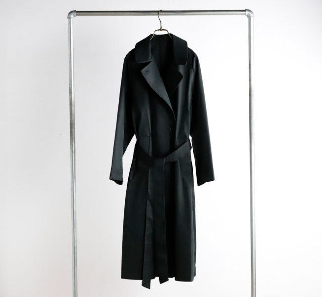 mizuiroind トレンチコート 黒 mizuiro ind ミズイロインド 3-270087 トレンチコート