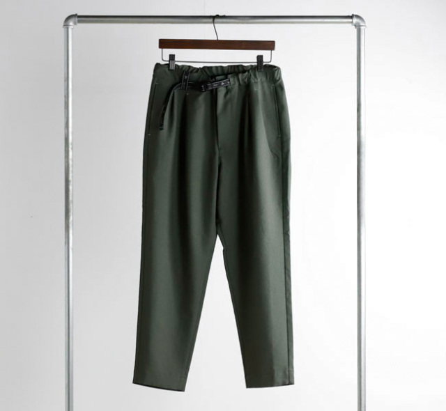 SALE 40%OFF  and wander アンドワンダー 5282104 メランジツイルパンツ PE melange twill pants