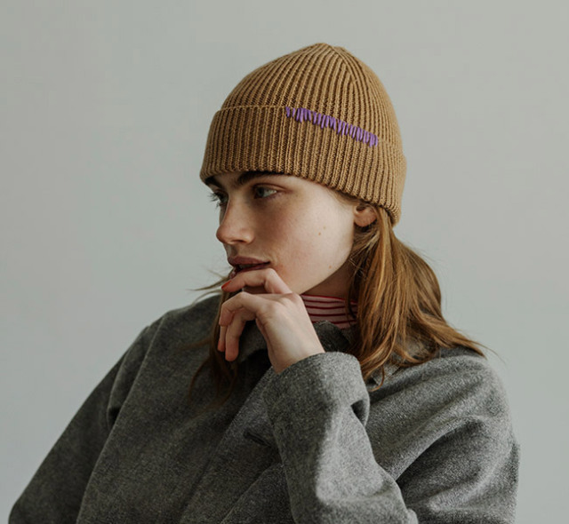 MEYAME メヤメ MEY-2528 ハンドエンブロイダード ニットキャップ HAND-EMBROIDERED KNIT CAP