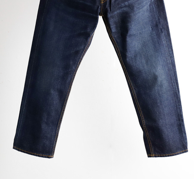 mizuiro ind ミズイロインド ダメージ4/5分丈デニム パンツ 3-27054D