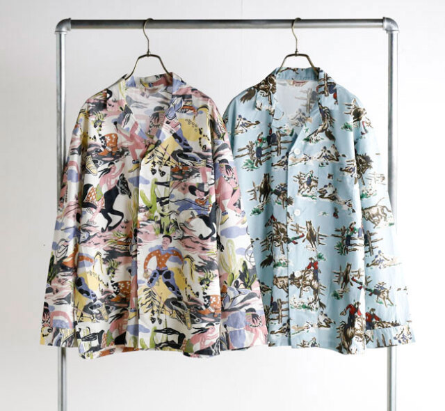 TOWN CRAFT タウンクラフト TC26S01100 プリンティド パジャマジャケット PRINTED PAJAMA JACKET