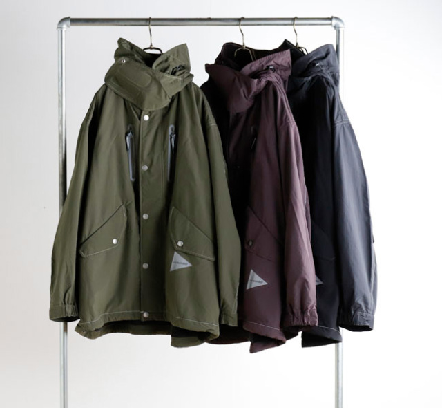 and wander アンドワンダー 5281051 フィッシュテールオクタコート Fishtail Octa coat