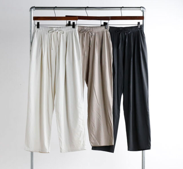 evam eva エヴァムエヴァ E261C171 カットソーワイドパンツ cut&sew wide pants