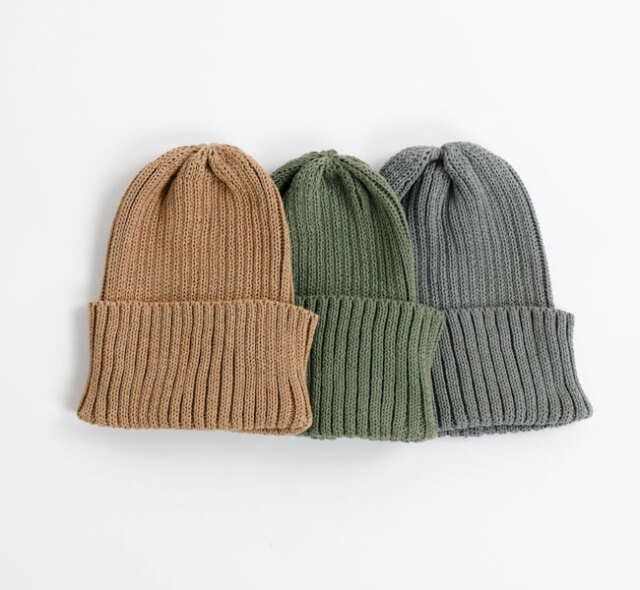 DECHO デコ 1-1SD26 リブ編みニットキャップ RIB KNIT CAP