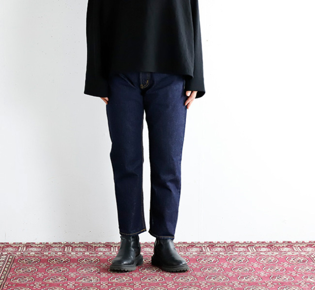 mizuiro ind ミズイロインド 8分丈デニム 3-27054 