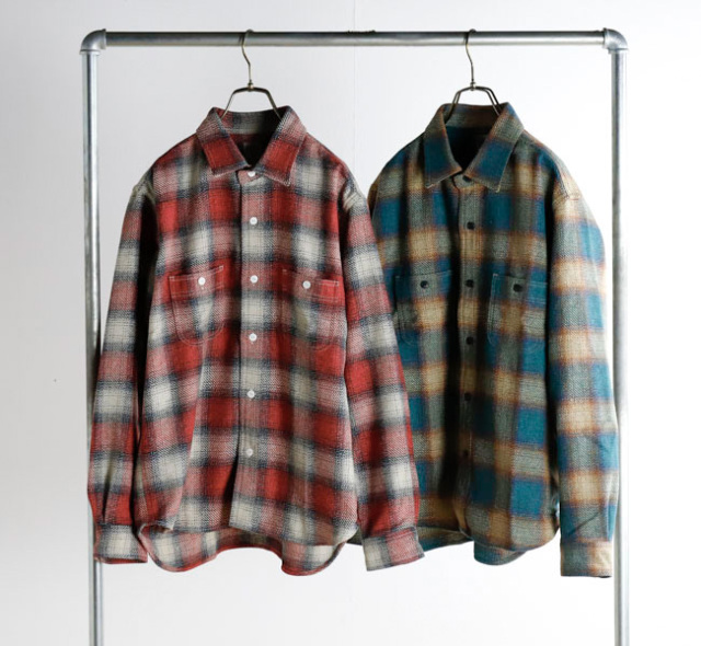 SOUTH2 WEST8 サウスツーウエストエイト Work Shirt - TC Jazz Nep Plaid  ワークネルシャツ RW607