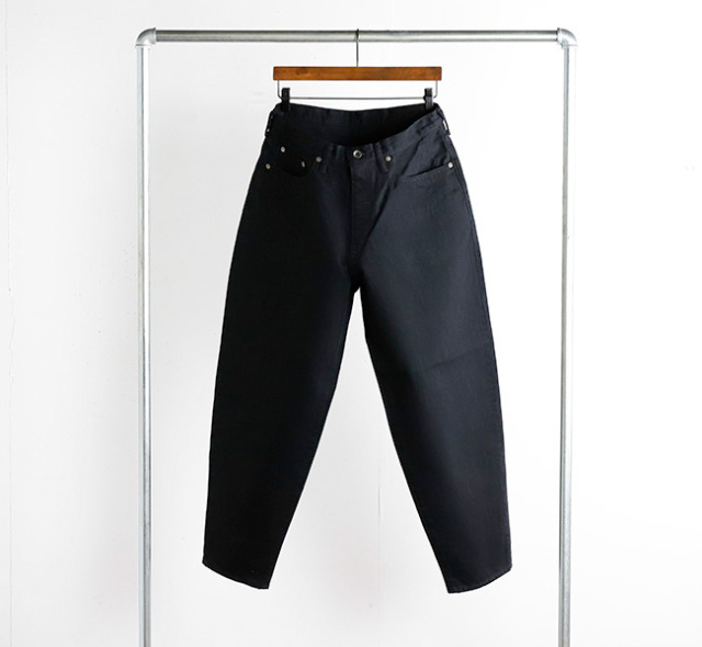 Sanca サンカ PT11 Wブラックデニム バルーンフィットデニム 15.5OZ W/BLACK DENIM 5P BALLOON FIT