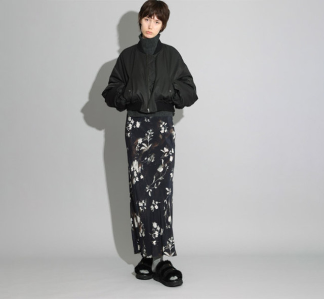 SACRA サクラ 126606123 ブラードフローラスカート BLURRED FLORA SKIRT