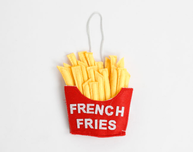 SILK ROAD BAZAAR シルクロードバザー　フェルトオーナメント　FRENCH FRIES　ポテト