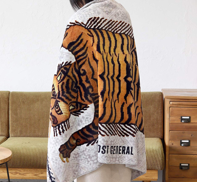 POST GENERAL｜FLANNEL FLEECE BLANKET - TIGER フランネル タイガーフリースブランケット