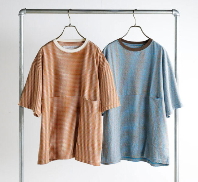 EEL Products イール プロダクツ E-26501 ユルリ TEE 1/2ボーダー YURURI TEE 1/2 border