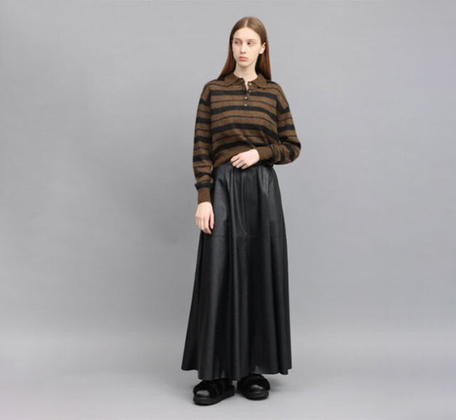 SACRA サクラ 126519122 シンセティックレザースカート SYNTHETIC LEATHER SKIRT