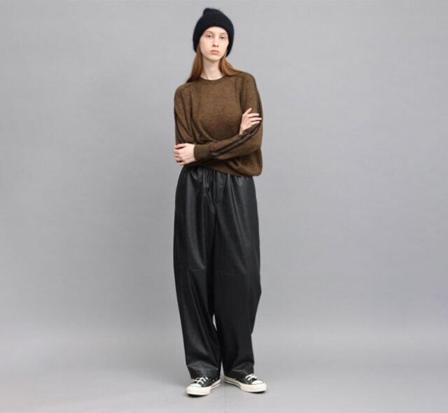 SACRA サクラ 126519111 シンセティックレザーパンツ SYNTHETIC LEATHER PANTS