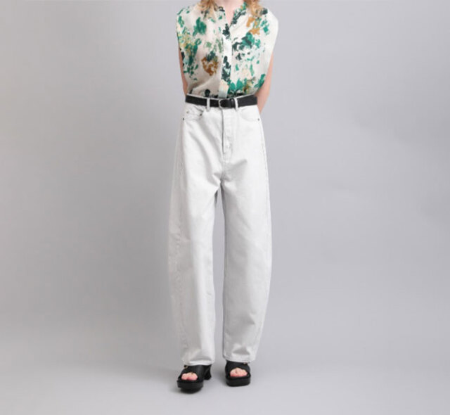 SACRA サクラ 126118111 カラーデニムパンツ SURFACE DYE DENIM PANTS