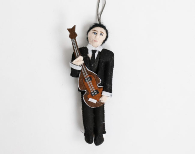 SILK ROAD BAZAAR シルクロードバザー　フェルトオーナメント　Paul McCartney ポール・マッカートニー