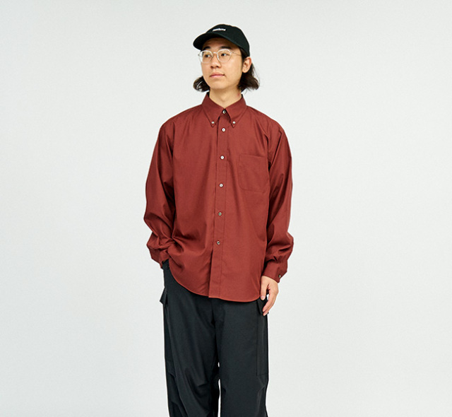 TapWater タップウォーター High Density Broad L/S B.D Shirt TP241-50003