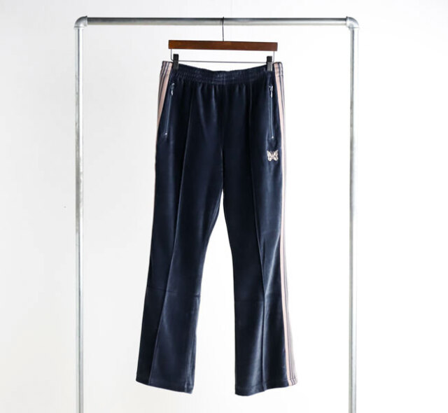 NEEDLES ニードルズ Boot-Cut Track Pant - C/PE Velour ブーツカット
