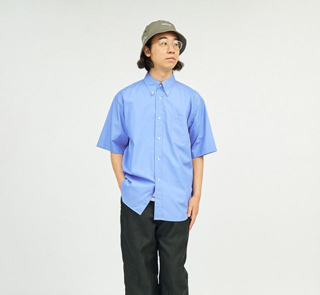 SALE50%OFF// TapWater タップウォーター High Density Broad S/S B.D Shirt TP241-50004