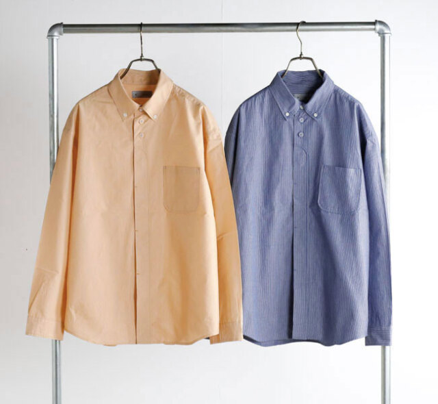 nisica ニシカ NIS-1390 BDシャツ L/S 長袖 ストライプ