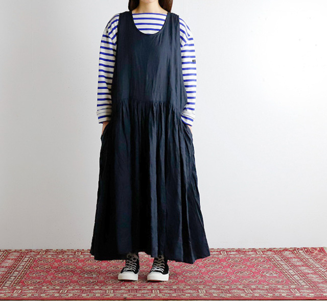 Veritecoeur ヴェリテクール VC-1332 リネン ボックスプリーツ