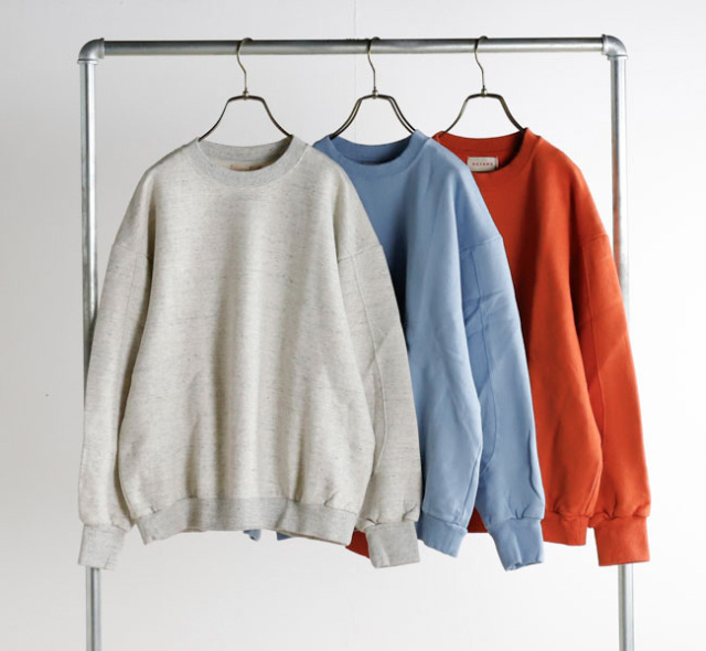MEYAME メヤメ MEY-2209 スウェット SWITCHING PATTERN SWEAT (BRUSHED LINING)