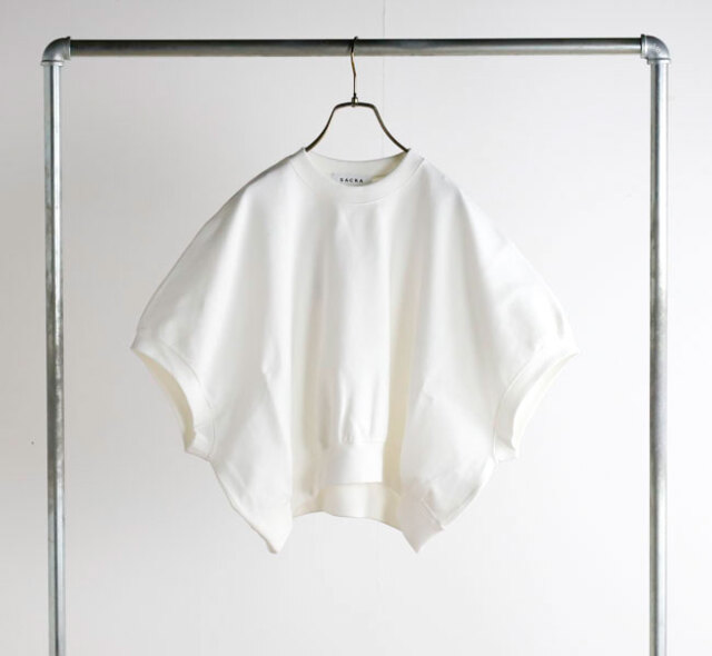 SACRA サクラ 126145091 ダブルニット カットソートップ DOUBLE