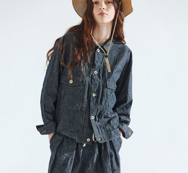 Yarmo ヤーモ YAR-26SS J29 ワークジャケット Indigo Chambray Work JK