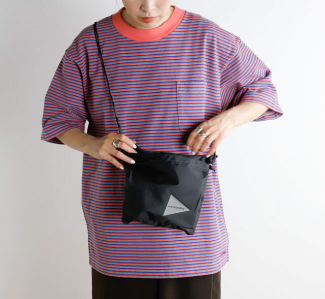 and wander アンドワンダー 5746985151 サコッシュ  crispy rip sacoche