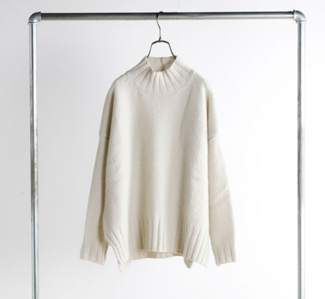 evam eva エヴァムエヴァ E253K104 ウール タートルネック renew